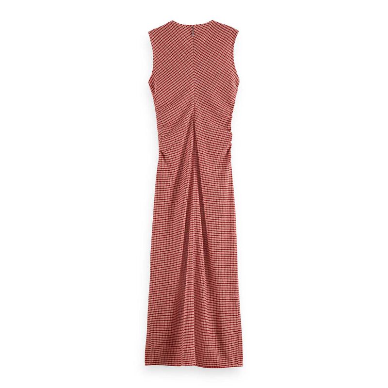 Scotch & Soda Structured Gingham Midi Dress image number 3